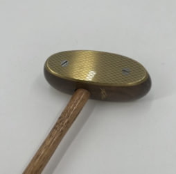Brassy w/ Hickory Shaft & Handwrapped Leather Grip tad moore, brassy with hickory shaft, golf club