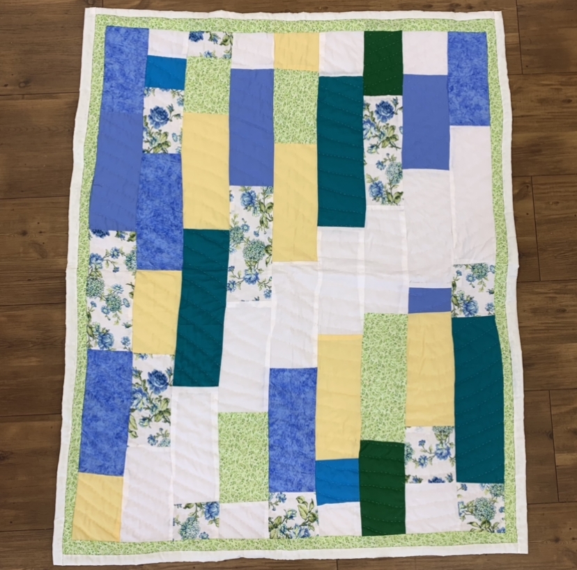 Brick Layer Quilt  doris pettway hacketts, brick layer quilt, spring colors, 