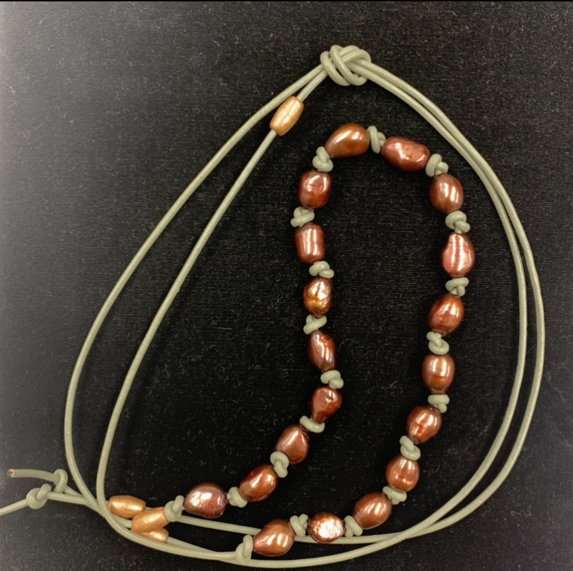 Bronze Baroque Beauties  rhys greene, jewelry, necklace, bronze baroque beauties,