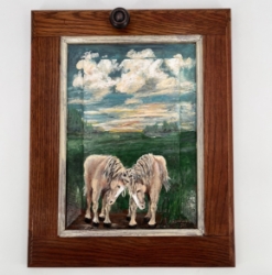 Brothers painting, acrylic, black belt treasures, andrea windham guy, 