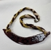 Clay Boomerang Pendant Necklace - 12792