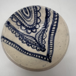 Cobalt Ring Dish Samantha Cook, Wilcox County, cobalt, pottery, ring dish