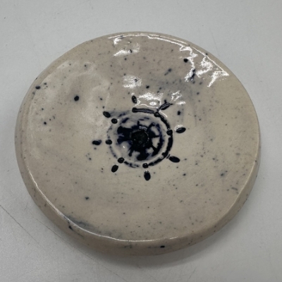 Cobalt Ring Dish Samantha Cook, Wilcox County, cobalt, pottery, ring dish