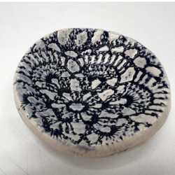 Cobalt Ring Dish Samantha Cook, Wilcox County, cobalt, pottery, ring dish