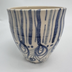 Cobalt Vase Kristin law, Wilcox, cobalt, vase, blue, white, design