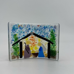 Curved Nativity linda englert, curved, nativity, glass
