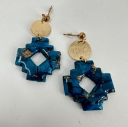 Dangle Fashion Earring jessica lovelady, dangle fashion earring, earrings, polymer clay earrings, polymer clay jewelry, polymer clay, 