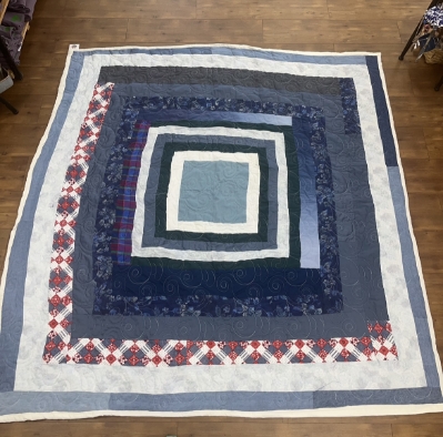 Diamond in the Square- 83"x84" barbara hall, quilt, diamond in the square
