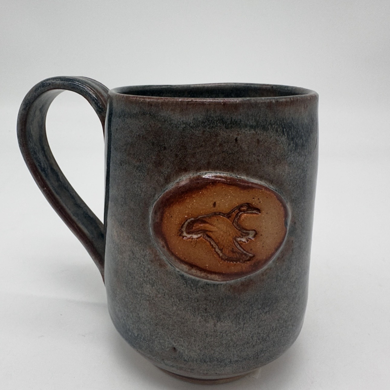 Duck Stamped Mug Jo Taylor, Dallas county, mug, duck,  pottery