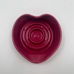 EP Soap Dish - Swirl becky blaylock, earthquake pottery, ep heart soap dish swirl