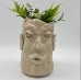 Hand-Built Face Vase - 15568b