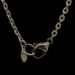 Silver w/ Purple & Clear Fluorite Necklace - 15316