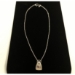 Silver w/ Purple & Clear Fluorite Necklace - 15316