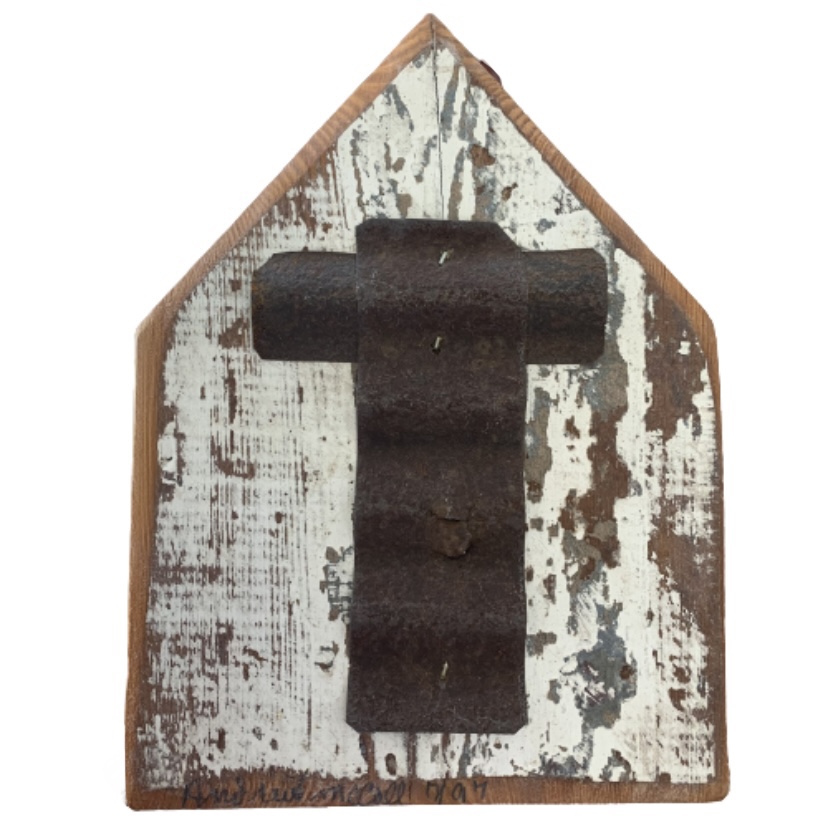 Flat Church Cross Plaque church, wall hanging, barn wood, reclaimed wood, andrew mccall