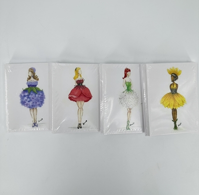 Flower Women - 12 Pack Notecards jordan jones, notecards, letters, flower women, flower women notecards, 12 pack notecards, 