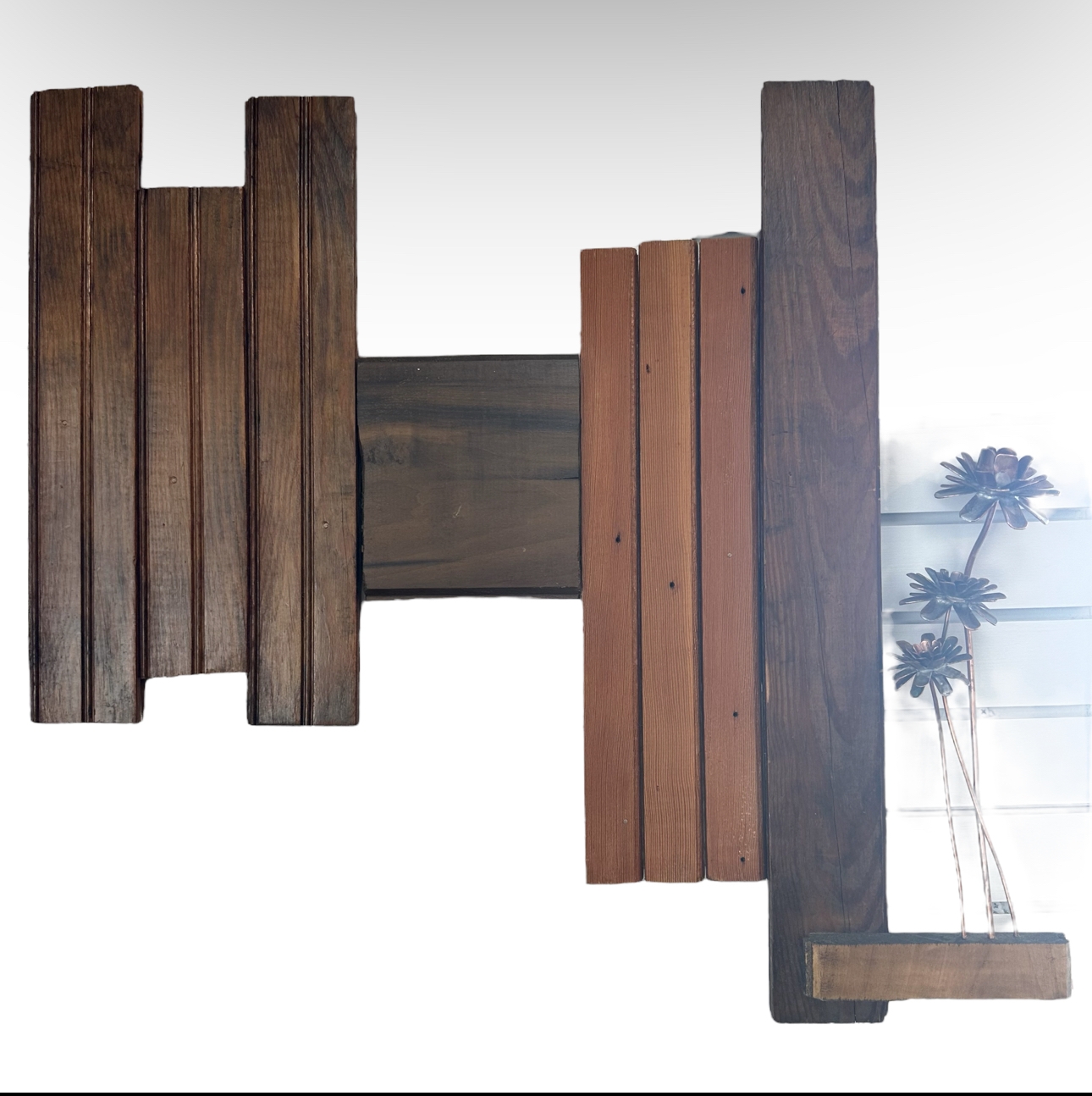 Frank Lloyd Wright Series #1 derrell vaughn, copper on wood, objects and decor, 