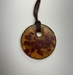 Fused Glass Pendant on Cord  - 9930