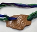 Handmade Ceramic Pendant with Silk - 12791