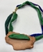 Handmade Ceramic Pendant with Silk - 12791