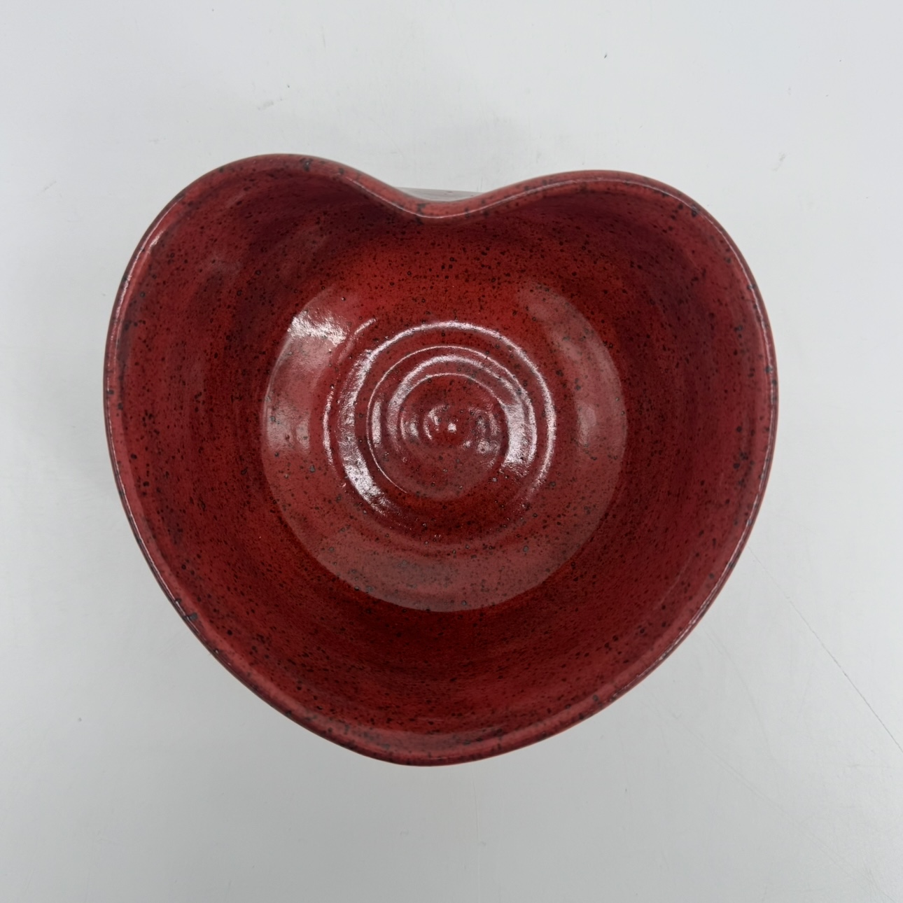 Heart Bowl carol lammon, heart bowl, red