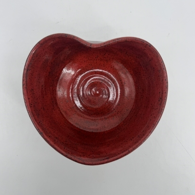 Heart Bowl carol lammon, heart bowl, red