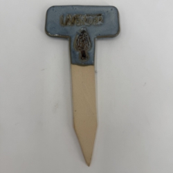 Lavender Herb Marker mary jane moore, herb marker, lavender, pottery, ceramics, garden, plants, gardening, crops