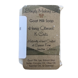 Honey Almond And Oats  soap, goat milk soap, honey almond