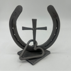 Horseshoe and Heart Puzzle billy baggett, horseshoe with heart, metal work