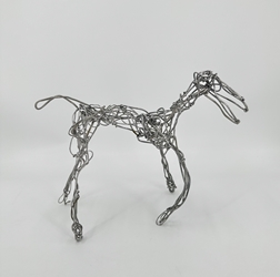 House Pet- Wire Sculpture  charlie lucas, house pet, wire sculpture
