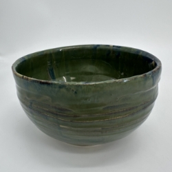 Iridescent Green Bowl lisa, lenox, iridescent, green, bowl, pottery