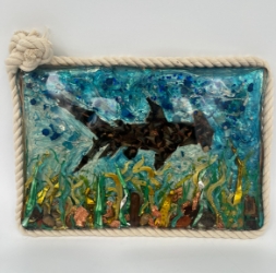 Judy judy, gunz, judy gunz, hammer, head, shark, hammer head shark, shark tooth, teeth, resin, art, resin art.