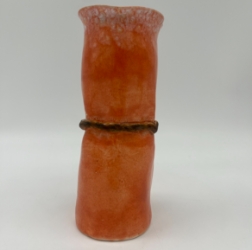 Large Assorted Vase rosie floyd. large assorted vase, orange pottery, ceramics, clay