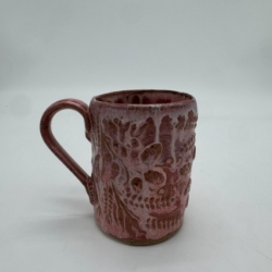 Large Carved Mug  mary, jane, moore, Mug, hand carved, coffee mug