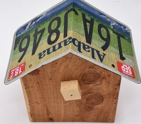License Plate Birdhouse  bud, bud rogers, rogers, wood, woodwork, work, bird, house, birdhouse, license plate, plate