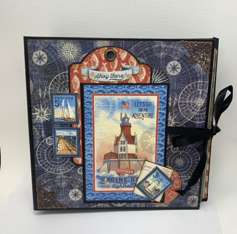 Lighthouse Interactive Book  pam mannix, scrap book, interactive book, lighthouse book, lighthouse interactive book, 