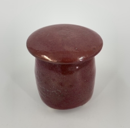 Lusterware Jar w/Lid Randy Shoults, lusterware jar, pottery, black belt treasures, 