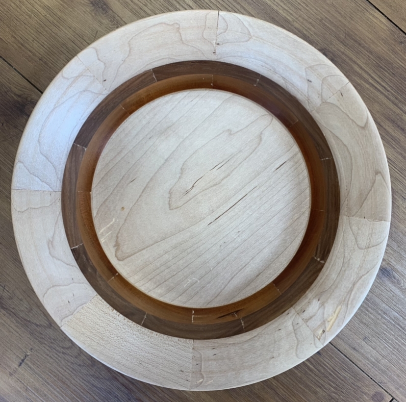 Maple/Cherry/Walnut Bowl Robert Knight, art, Black Belt, bowl, wooden bowl,