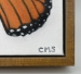 Monarch Butterfly- 8x8 - Framed Oil on Canvas - 15849