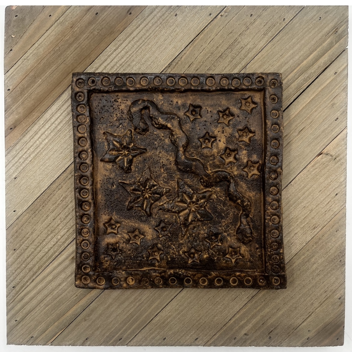 Mother Earth Wall Sculpture duncan black, mother earth wall sculpture, ceramics, pottery, wood, ceramic on wood