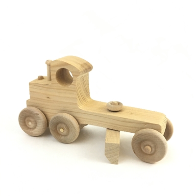 Motor Grader motor grader, wooden toy, wooden car, 