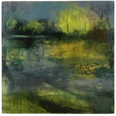 Mystical Dawning mixed media, painting, wall art, 