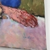 Nap with Pups - Oil & Pastel on Canvas - 3914
