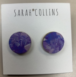 Painted Stud Earrings  sarah collins, earrings, stud earrings, painted earrings, painted jewelry, jewelry, 
