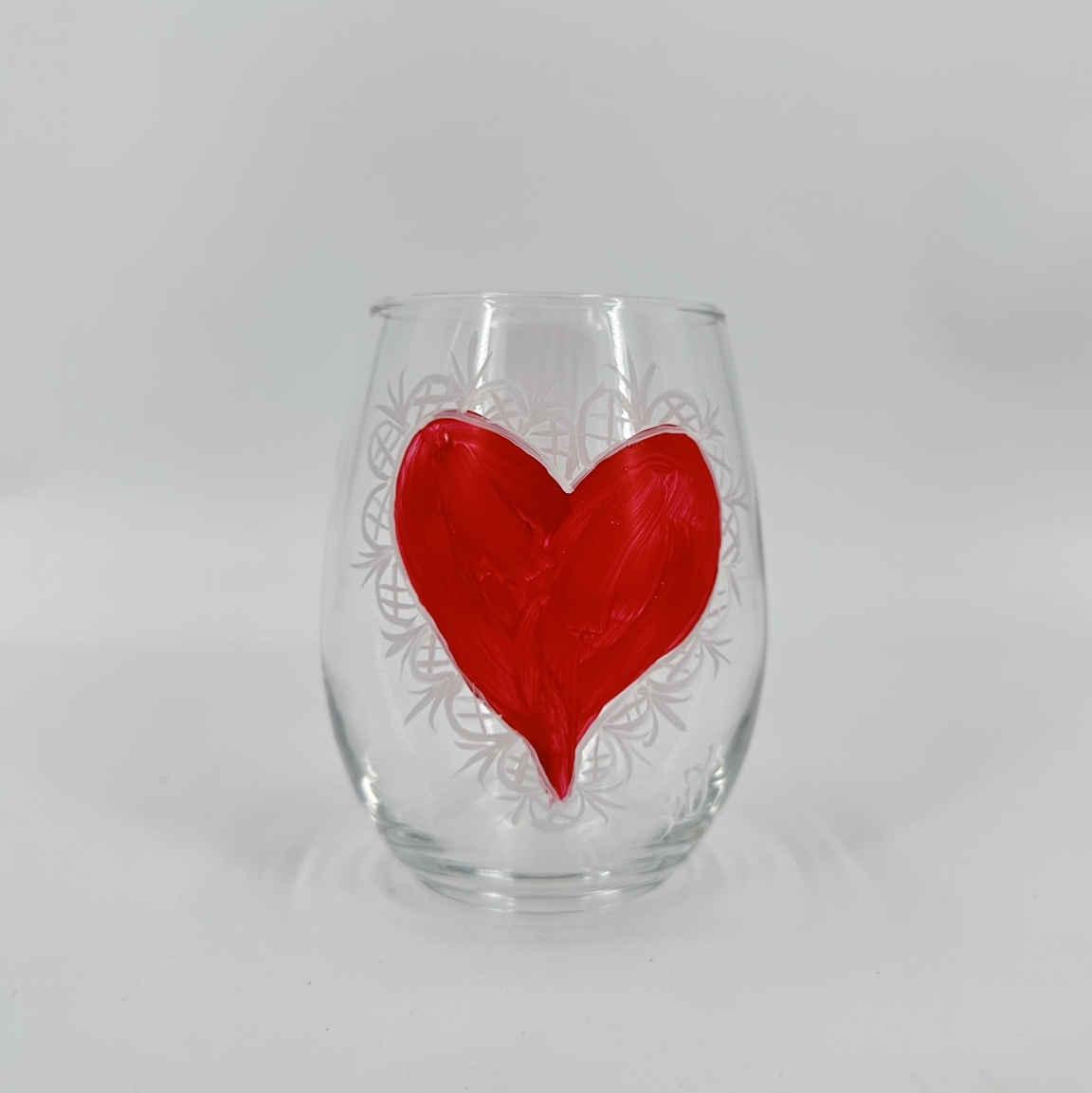 Painted Valentine Tumbler sarah wagoner, painted valentine tumbler