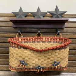 Patriotic Wall Basket betty bain, patriotic wall basket, basket, 