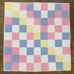 Pink/Yellow/White Lapquilt pink quilt, yellow quilt, white quilt, pink/yellow/white lapquilt, pink/yellow/white quilt, lapquilt