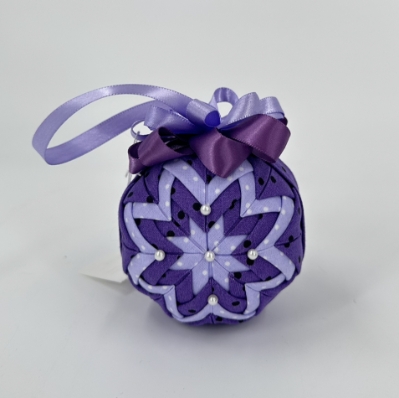 Quilted Ornament jeanann syzmanski, quilted ornament, black belt treasures, 