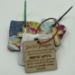 Quilted Prayer Keychain  - 13383