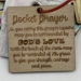 Quilted Prayer Keychain  - 13383
