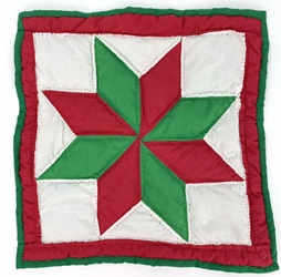 Quilted Wall Hanging - Red&Green lorraine pettway, quilted wall hanging, small hanging quilt, small red and green quilt, 